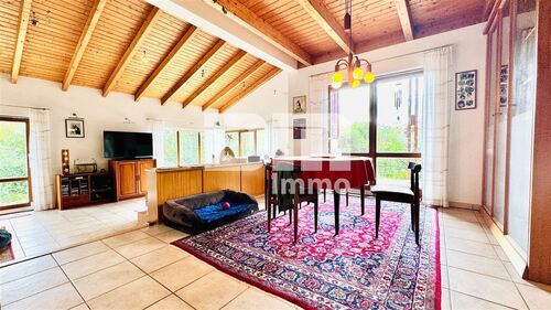 Haus 1 Wohn / Esszimmer / Empore / Zugang Terrasse - 