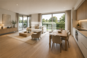 Wohn / Esszimmer / Küche / Zugang Balkon+Terrasse - 3 Zimmer Etagenwohnung zum Kaufen in Vellmar