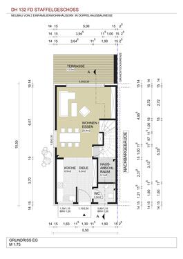 Erdgeschoss - 5 Zimmer Doppelhaushälfte in Bodenheim