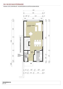 Erdgeschoss - 4 Zimmer Doppelhaushälfte in Bodenheim