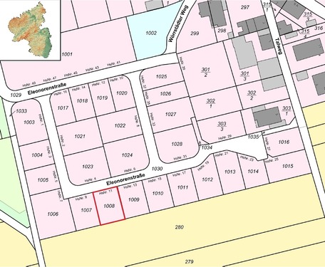 Lageplan Partenheim Nr. 1008 - 