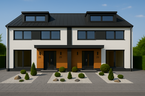 Hausansicht Eingang - ***Wunderschöne Doppelhaushälfte in Feldrandlage***