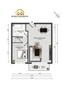 Grundriss Wohneinheit 5 OG - 2 Zimmer Etagenwohnung in Hochheim am Main