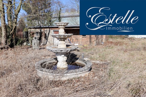 Garten Brunnen Logo - Großer Garten - voll umzäunt - Strom liegt an