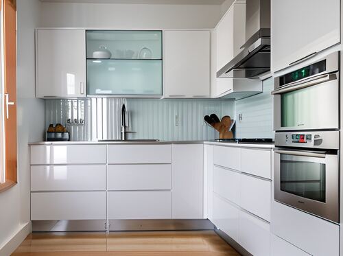Küche visualisiert - Dachgeschoßwohnung mit 58,79 m² in Wittichenau zur Miete