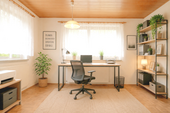 Büro EG - visualisiert - 8 Zimmer Einfamilienhaus in Schönbach