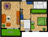 Grundriss - 2 Zimmer Etagenwohnung zum Kaufen in Pulsnitz