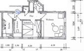 Grundriss - 3 Zimmer Erdgeschoßwohnung zur Miete in Lohsa