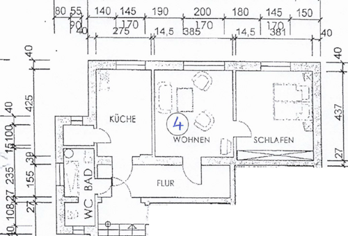 WE 4 Schwarzkollm, Dorfstr. 4, 61,22 m² - Schwarzkollm-Wohnen direkt im Dorf!
