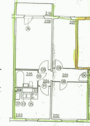 Grundriss - 3 Zimmer Etagenwohnung zur Miete in Wittichenau