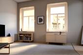 Wohnbereich Ansicht 2 visuell eingerichtet - 2 Zimmer Etagenwohnung zur Miete in Kamenz
