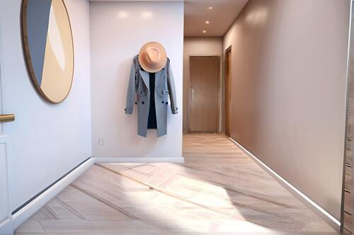 Flur visuell eingerichtet - 