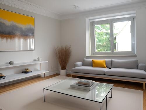 Wohnzimmer visualisiert - Etagenwohnung mit 70,00 m&sup2; in Königswartha zur Miete