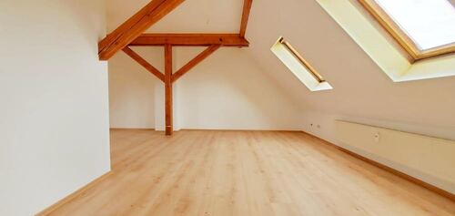 Wohn- und Schlafzimmer - 1 Zimmer Dachgeschoßwohnung zur Miete in Bautzen
