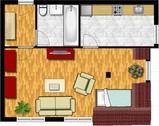 Grundriss - 1 Zimmer Dachgeschoßwohnung in Pulsnitz