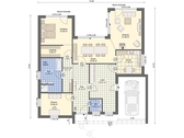 Grundriss Flachdachbungalow - 5 Zimmer Einfamilienhaus zum Kaufen in Potsdam-Mittelmark