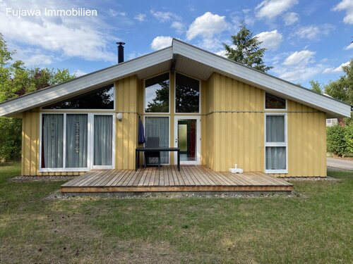 Ansicht Haus Gartenseite - Ferienhaus mit 77,00 m&sup2; in Mirow zum Kaufen
