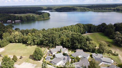 Luftbild Sternsiedlung und Schwarzer See - 