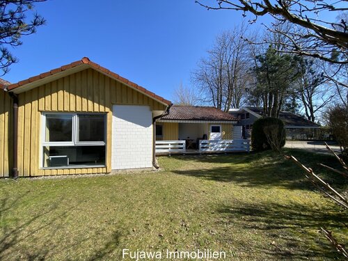 Gartenansicht - Ferienhaus an der Seepromenade in Mirow ++ Top-Lage ++