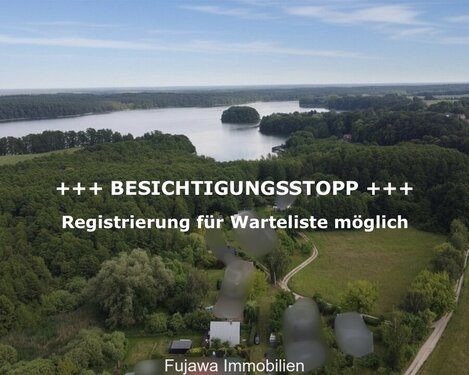 Luftbild 3 Finn 7 - Idylle pur: Kleines Ferienhaus am See nahe HH & Berlin an der Mecklenburger Seenplatte
