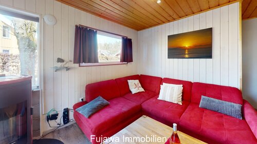 Wohnbereich mit Pelletofen - 