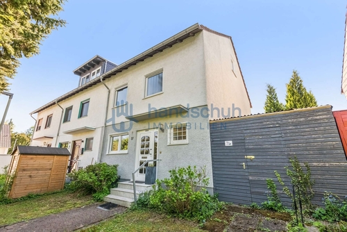 Vorderansicht - gepflegtes Reihenendhaus mit Garten und Garage in Mainz Lerchenberg