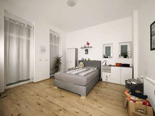 Schlafzimmer - Attraktive vermietete 1,5 Zimmer, Eigentumswohnung mit Garten in Top-Zustand in HammHerringen