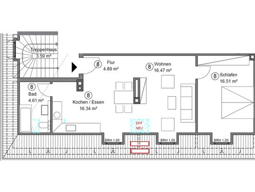 Grundriss_Whg9 - Ideale Kapitalanlage - Helle 2,5-Zimmer-Wohnung in Hamm-Herringen – vermietet, modernisiert,