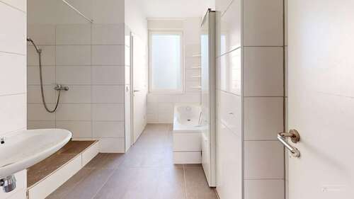 Badezimmer - Modern & außergewöhnlich: 154 m² Wohnung mit Dachterrassen-Option in Toplage von Hamm-Herringen
