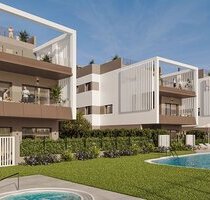 Appartements mit 2 Schlafzimmern, 2 Bädern, Fußbodenheizung in Bädern, Klimaanlage und Gemeinschaftspool nur 300 m vom Strand - Colònia de Sant Jordi Mallorca