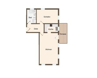 Gepflegte, vermietete 2-Zimmerwohnung mit Garten in Freilassing, Ortsteil Hofham - inkl. TG Platz.