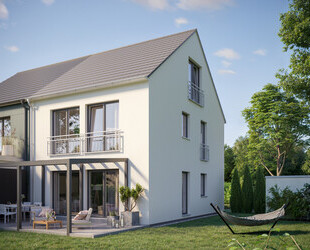 Neubau Doppelhaushälfte in Ainring - modern, kostengünstig, energiesparend - für die junge Familie