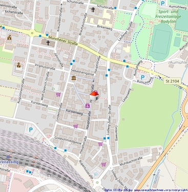 Lageplan - 2 Zimmer Büro in Freilassing