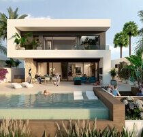 Fantastische Villen mit 3 Schlafzimmern, 3 Bädern, Klimaanlage, Fußbodenheizung und Privatpool in erester Linie am Golfplatz - Algorfa Valencia