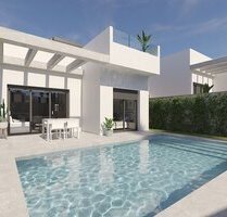 Villen mit 3 Schlafzimmern, 2 Bädern, Dachterrasse und Kfz-Stellplatz in wunderschöner Golfanlage - Algorfa Valencia