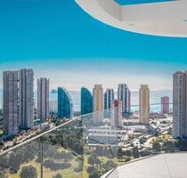 Wohnungen mit 3 Schlafzimmern, 2 Bädern, Klimaanlage, Fußbodenheizung in Bädern, Kfz-Stellplatz und Meerblick nur 1 km vom Strand - Benidorm Valencia