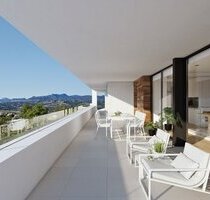 Luxusvilla mit 3 Schlafzimmern, 2 Bädern, 2 Gäste-WC, Untergeschoss, Klimaanlage, Fußbodenheizung, Privatpool und Meerblick - Cumbre del Sol Valencia