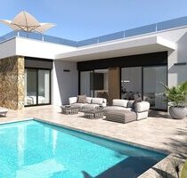 Eingeschossige Villen mit 3 Schlafzimmern, 2 Bädern, Dachterrasse, Einbauküchen mit Elektrogeräten, Klimaanlage, Kfz-Stellplatz und Privatpool - Ciudad Quesada Valencia