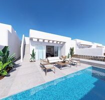 Wunderschöne eingeschossige Villen mit 3 Schlafzimmern, 2 Bädern, Dachterrasse, Privatpool und Kfz-Stellplatz - Dolores Valencia