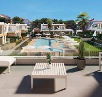 Doppelhaushälften mit 3 Schlafzimmern, 3 Bädern, Untergeschoss mit Gäste-WC, Fußbodenheizung, Klimaanlage und Gemeinschaftspool nur 500 m vom Strand - Cala Ratjada Mallorca