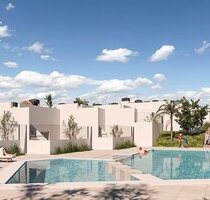 Wunderschöne Reihenhäuser mit 3 Schlafzimmern, 2 Bädern, Gäste-WC, KellerGarage, Dachterrasse und Gemeinschaftspool bei Alenda Golf - Orito Valencia