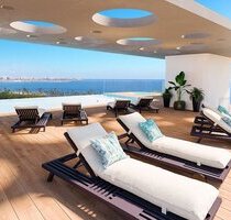 Appartements mit 3 Schlafzimmern, 2 Bädern, Klimaanlage, Fußbodenheizung in Bädern, Tiefgaragen-Stellplatz und Meerblick nur 300 m vom Strand - Punta Prima Valencia