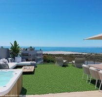 Penthouse-Wohnungen mit 3 Schlafzimmern, 2 Bädern, Vorinstallation Klimaanlage, Kfz-Stellplatz, Meerblick und Gemeinschaftspool nur 100 m vom Strand - Santa Pola Valencia