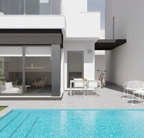 Charmante Villen mit 3 Schlafzimmern und 2 - 3 Bädern, Kfz-Stellplatz und Privatpool nur 1 km vom Strand - Santiago de la Ribera Murcia