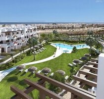 Komfortable Penthouse-Wohnungen mit 1 Schlafzimmer, Dachterrasse mit Meerblick, Tiefgaragenstellplatz und Gemeinschaftspool nur 600 m vom Strand - San Juan de los Terreros Andalusien