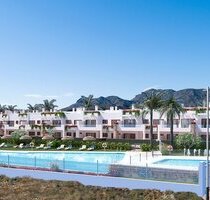 Erdgeschoss-Wohnungen mit 3 Schlafzimmern, 2 Bädern, Tiefgaragenstellplatz und Gemeinschaftspool in erster Linie am Strand - San Juan de los Terreros Andalusien