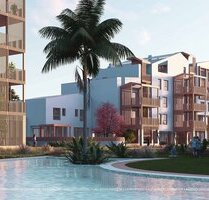 Nachhaltige Appartements mit 2 Schlafzimmern, 2 Bädern, Klimaanlage, Kfz-Stellplatz, Gemeinschaftspool und Beachclub nur 400 m vom Strand - El Verger Valencia