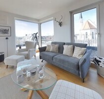 Exklusives Penthouse mit Alpenblick – stilvolles Wohnen nahe Salzburg - voll möbliert - Freilassing