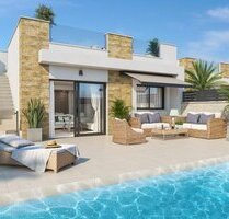 Exklusive Villen mit 3 Schlafzimmern, 2 Bädern, Dachterrasse, Klimaanlage, Privatpool und Kfz-Stellplatz - San Fulgencio Valencia