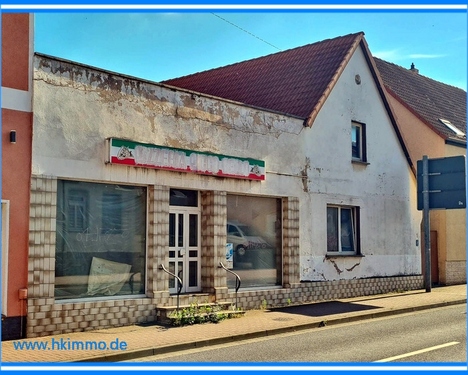 Straßenansicht - Preisgünstiges Gewerbeobjekt in Helbra